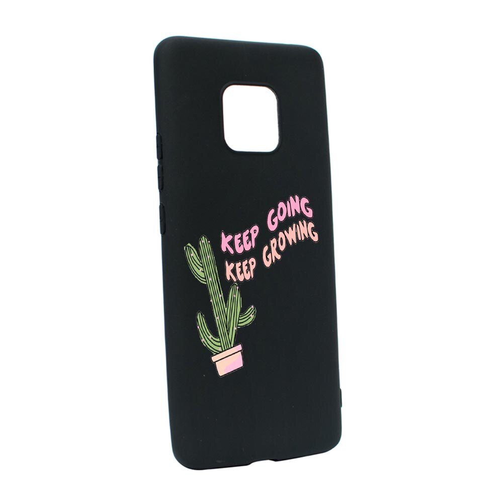 Husa Silicon Keep Going, compatibila cu Motorola Moto G9 Play, rezistenta la uzura, anti-alunecare, B482