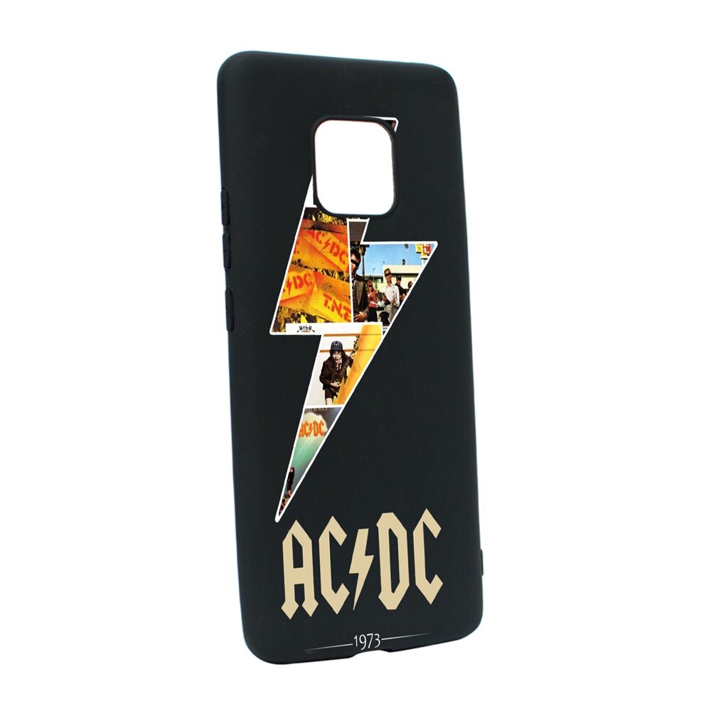 Husa AC/DC, pentru Xiaomi Redmi Note 9 Pro, rezistenta la uzura, anti-alunecare, din silicon Premium, din silicon Premium, B534