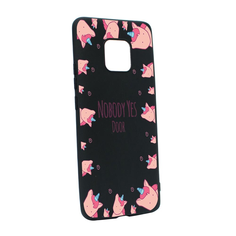 Husa Silicon Unicorn - Nobody yes, compatibila cu Motorola Moto G9 Play, rezistenta la uzura, anti-alunecare, B523