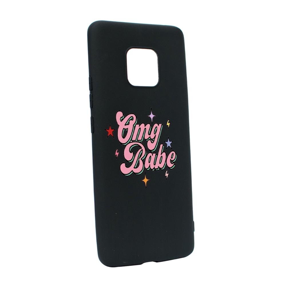Husa Silicon OMG Babe, compatibila cu Motorola Moto E7 Plus, rezistenta la uzura, anti-alunecare, B487