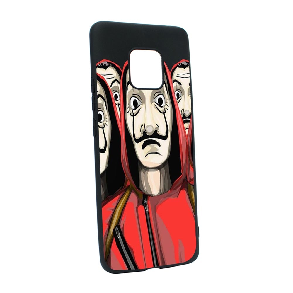 Husa Silicon La Casa de Papel, compatibila cu Motorola Moto E7 Plus, rezistenta la uzura, anti-alunecare, B390