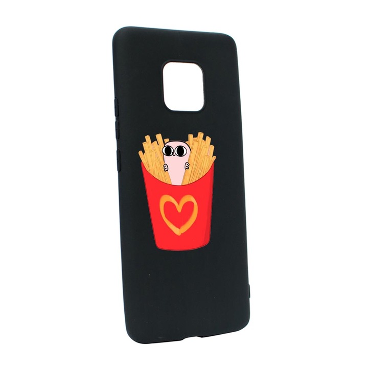 Husa I Love Chips, pentru Xiaomi Redmi Note 9 Pro, rezistenta la uzura, anti-alunecare, din silicon Premium, din silicon Premium, B602