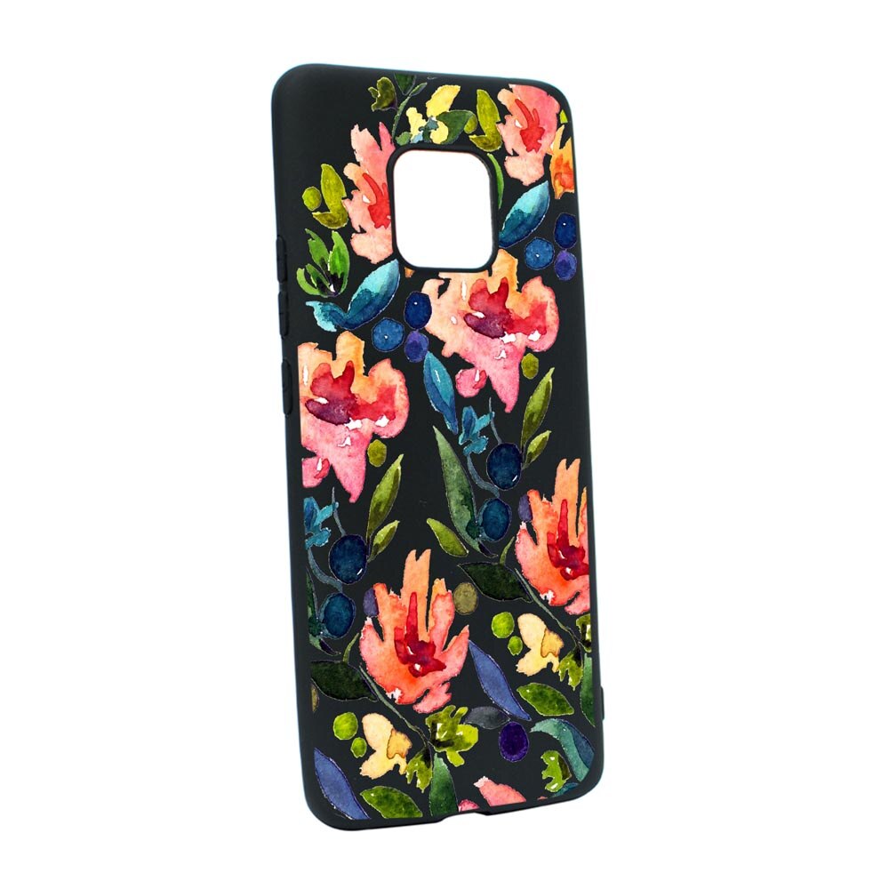 Husa Silicon Flowers Spring, compatibila cu Motorola Moto E7 Plus, rezistenta la uzura, anti-alunecare, B628