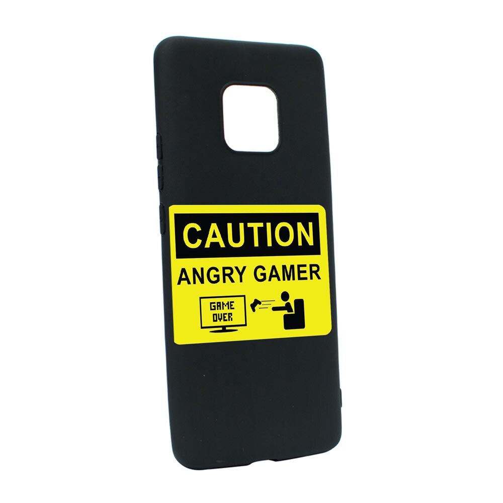 Husa Silicon Angry Gamer, compatibila cu Motorola Moto G9 Play, rezistenta la uzura, anti-alunecare, B673