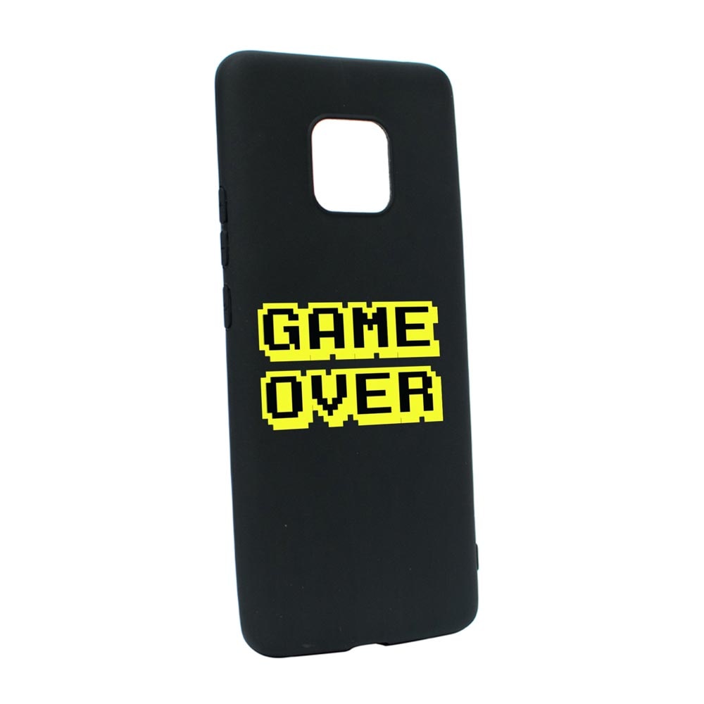 Husa Silicon Game Over, compatibila cu Motorola Moto E7 Plus, rezistenta la uzura, anti-alunecare, B671