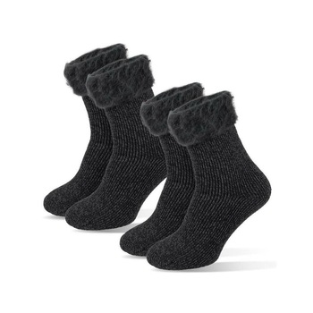 Set 2 perechi de sosete termice, Tirjane, Poliacril, Pentru iarna, Gri carbune, Gri, 36-41 Set 2 perechi de sosete termice, Tirjane, Poliacril, Pentru iarna, Gri carbune, Gri, 36-41