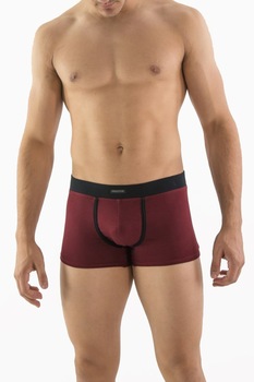 Boxeri barbati PRESTIGE B187, Bumbac si elastan, Visiniu/Negru Boxeri barbati PRESTIGE B187, Bumbac si elastan, Visiniu/Negru