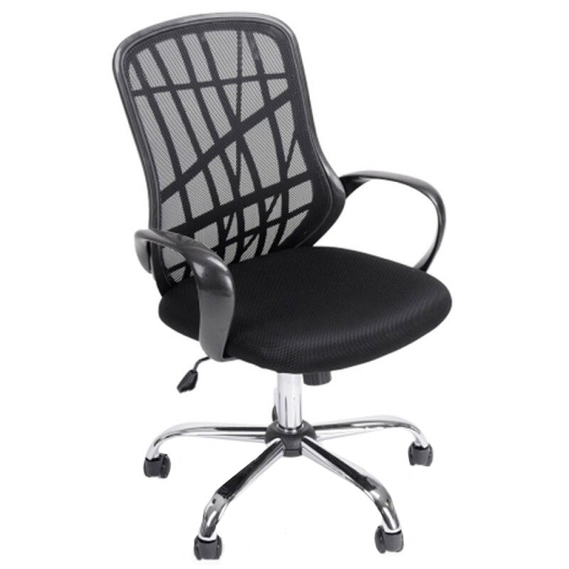 Scaun directorial negru, spatar mesh, sezut stofa AX Spider