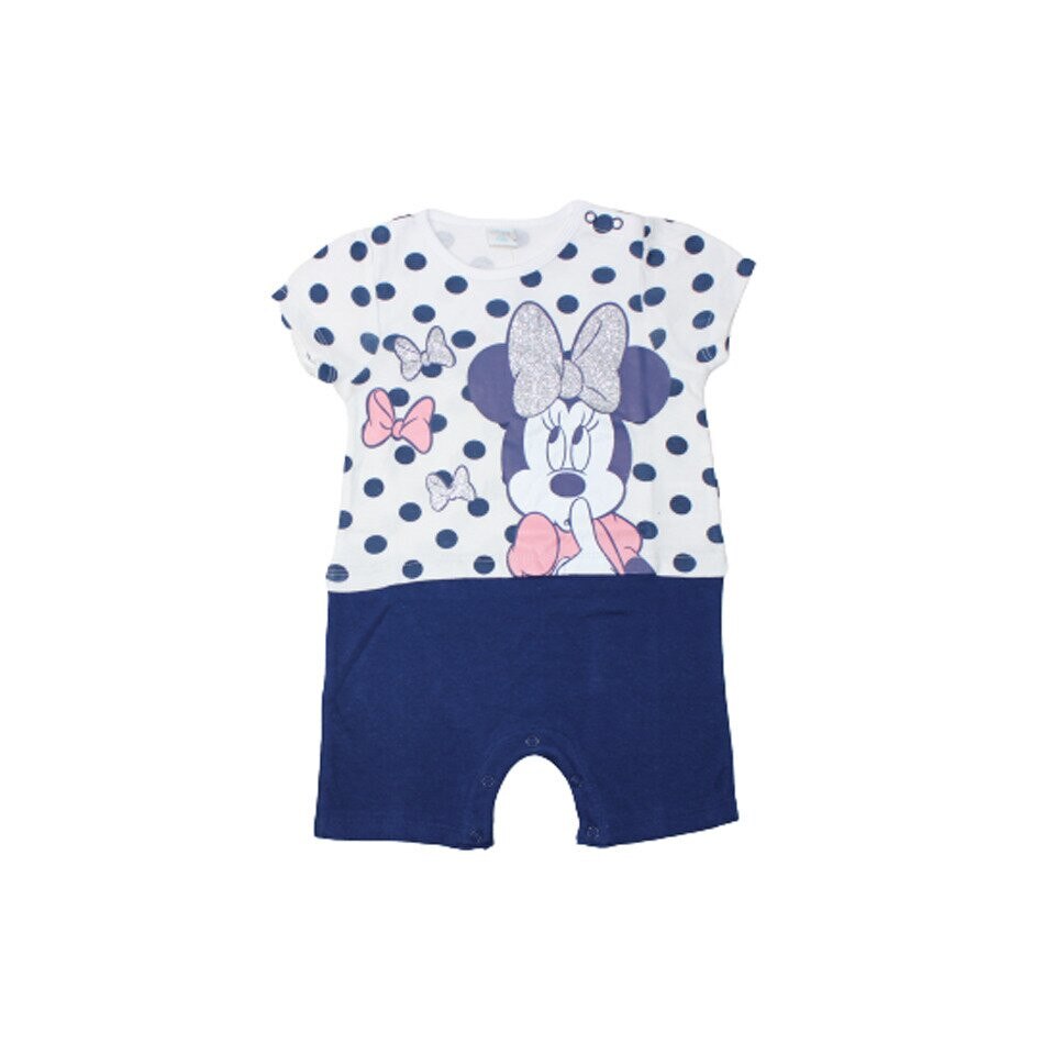 Salopeta vara, Minnie Mouse, bluemarin cu buline 62 cm