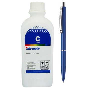Flacon cerneala plotter InkMate compatibil HP C4846A (80) Cyan 1000ml si Pix Schneider Flacon cerneala plotter InkMate compatibil HP C4846A (80) Cyan 1000ml si Pix Schneider
