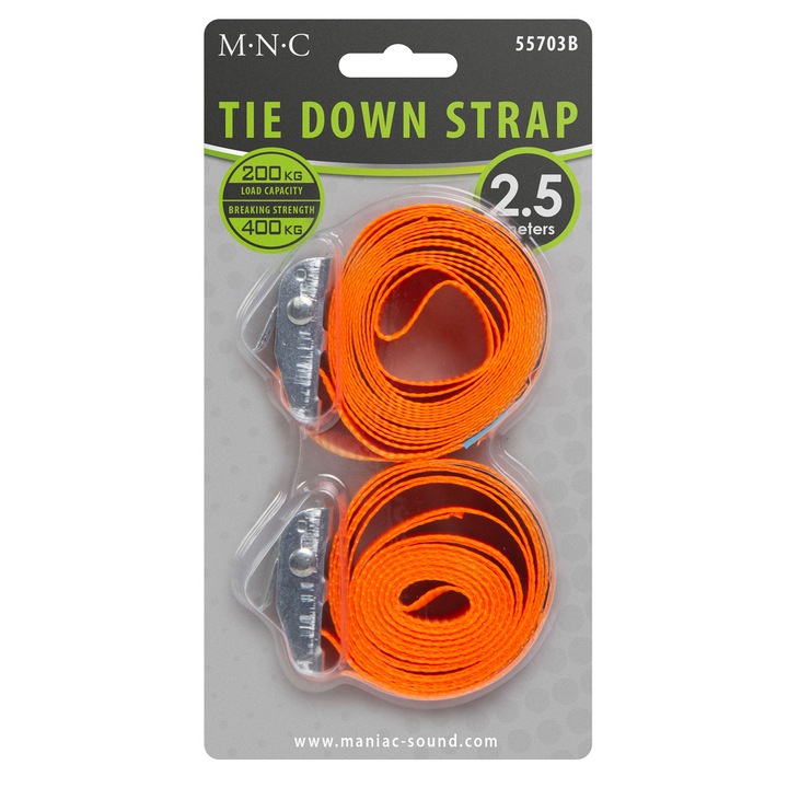 MNC racsnis bilincs, 2,5 m x 25 mm, max. 200 KG, 2 db