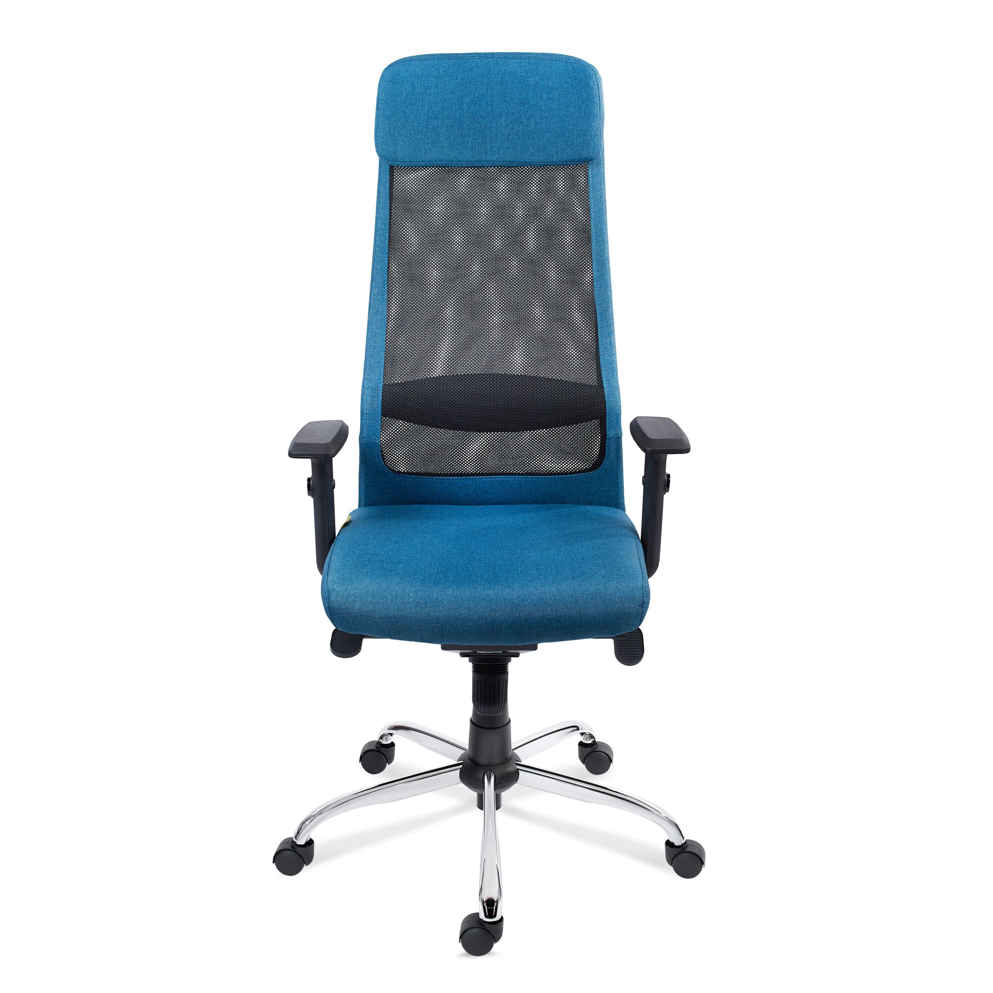 Scaun de birou directorial Passat gri albastru