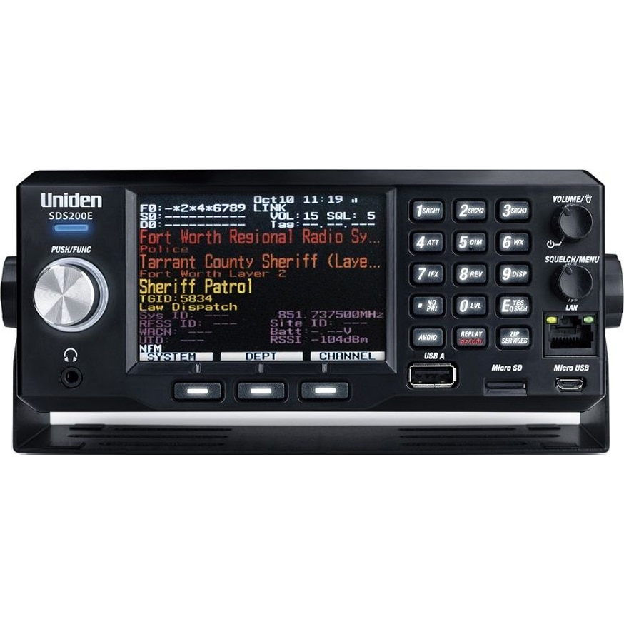 Scaner Uniden SDS200E + Activatd DMR + NXDN + ProVoice