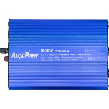 Invertor de tensiune AlcaPower by President 1500W 12V-230V Sinus Pur, port USB, intrare telecomanda Invertor de tensiune AlcaPower by President 1500W 12V-230V Sinus Pur, port USB, intrare telecomanda