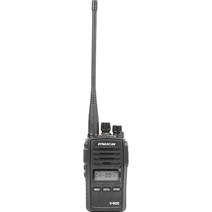 Statie radio portabila VHF PNI Dynascan V-600, 136-174 MHz, IP67, Scan, Scrambler, VOX
