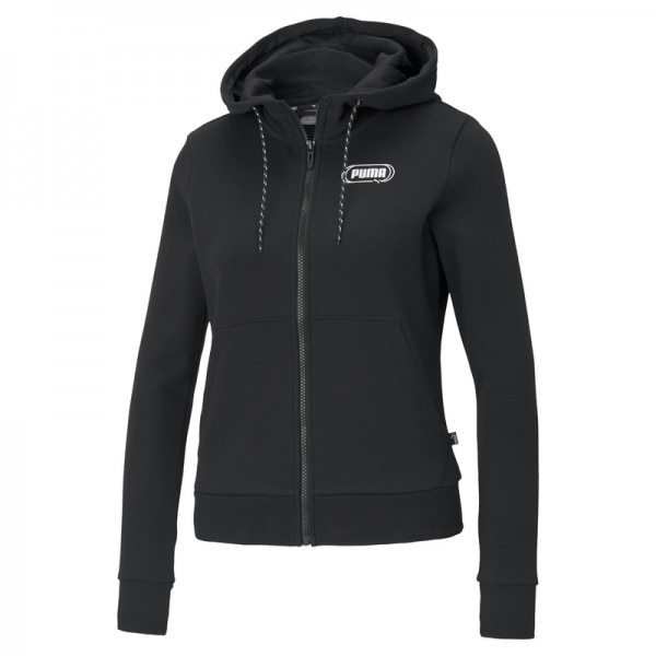 Bluza Puma rebel full-zip hoodie, XS INTL, Negru