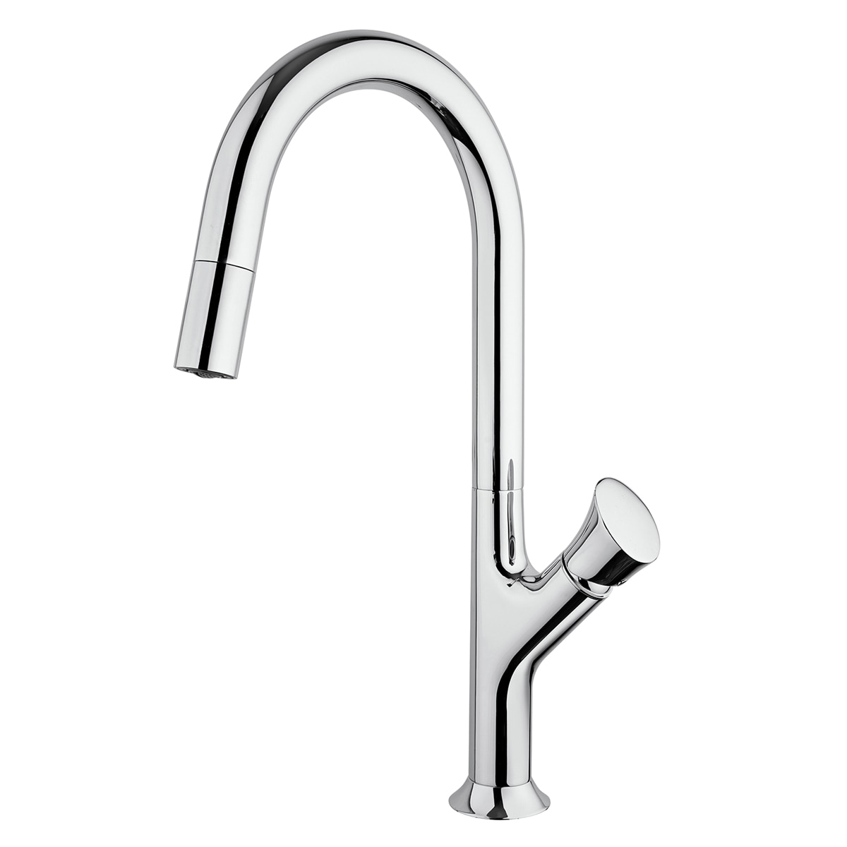 Baterie bucatarie CookingAid PARMIX CHROME cu furtun dus retractabil / extractibil si finisaj Cromat