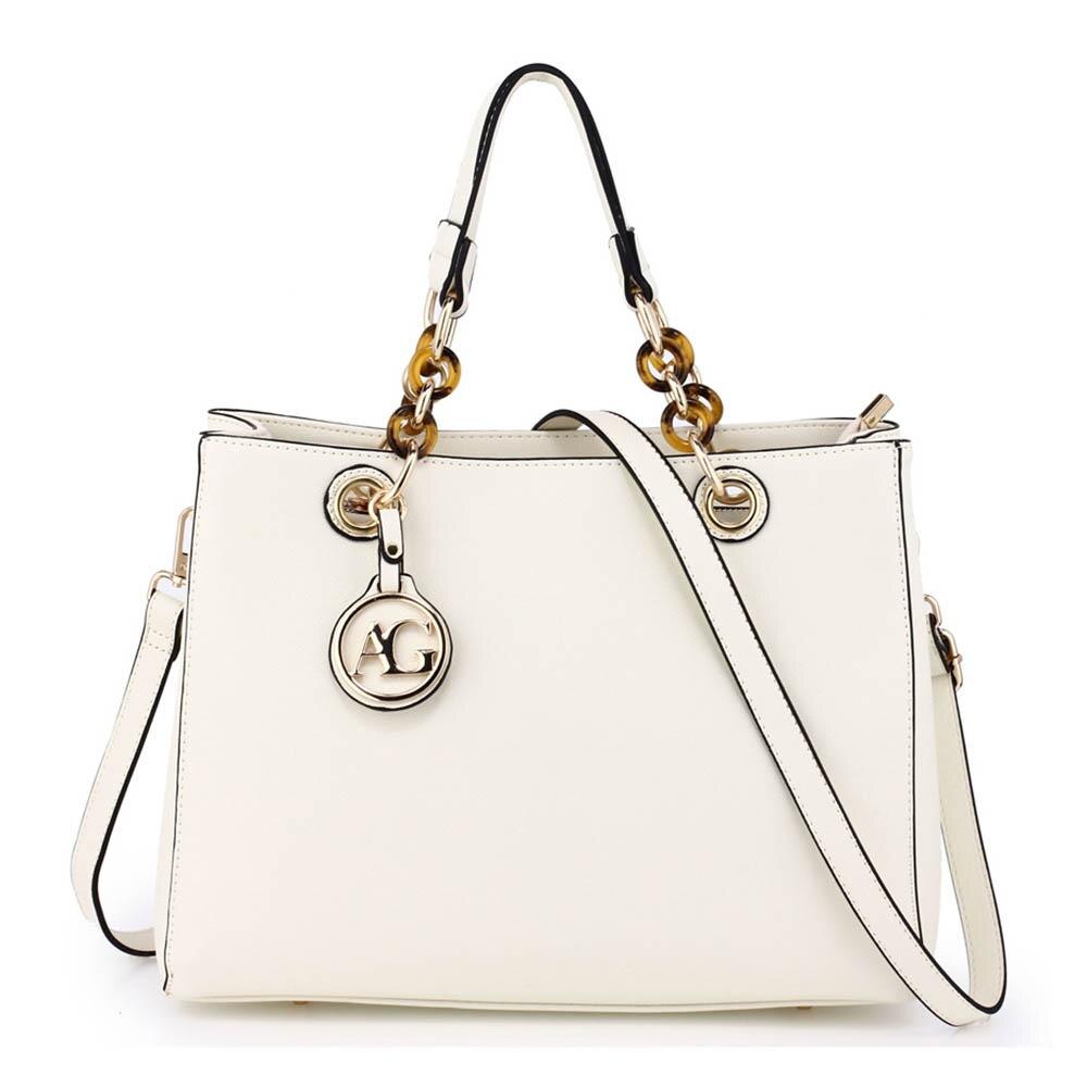 Geanta dama Araceli, Alb