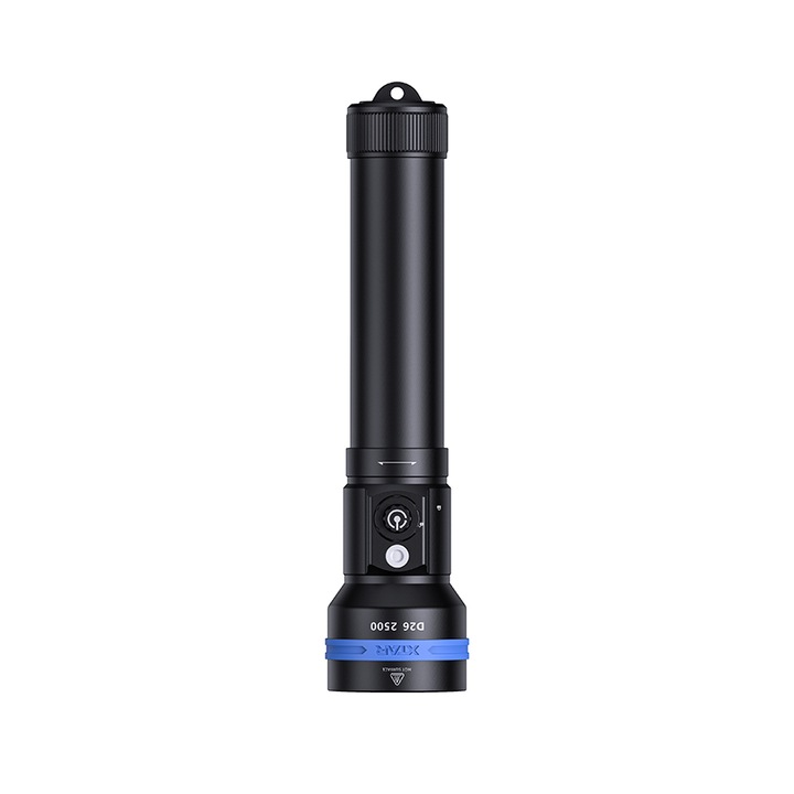 Комплект фенери за гмуркане XTAR, D26 2500lm, зарядно, батерии в комплекта