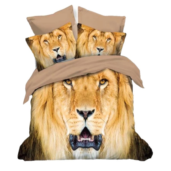 Lenjerie de pat dublu 3D finet, 6 piese, Pucioasa, FN3D50