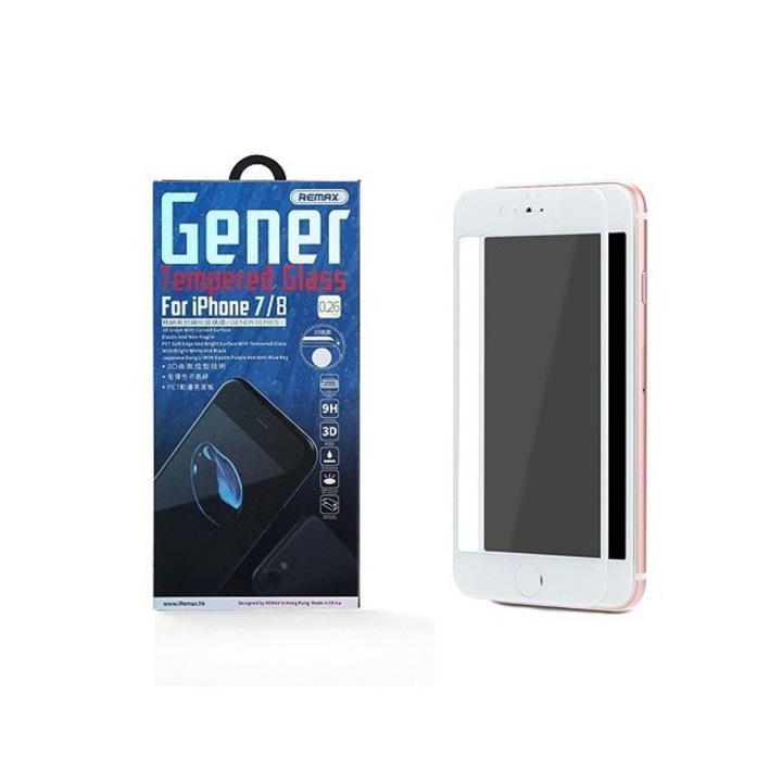 Remax GL-07 iPhone 7 / 8 / SE 2020 (4,7") fehér 3D PET előlapi üvegfólia