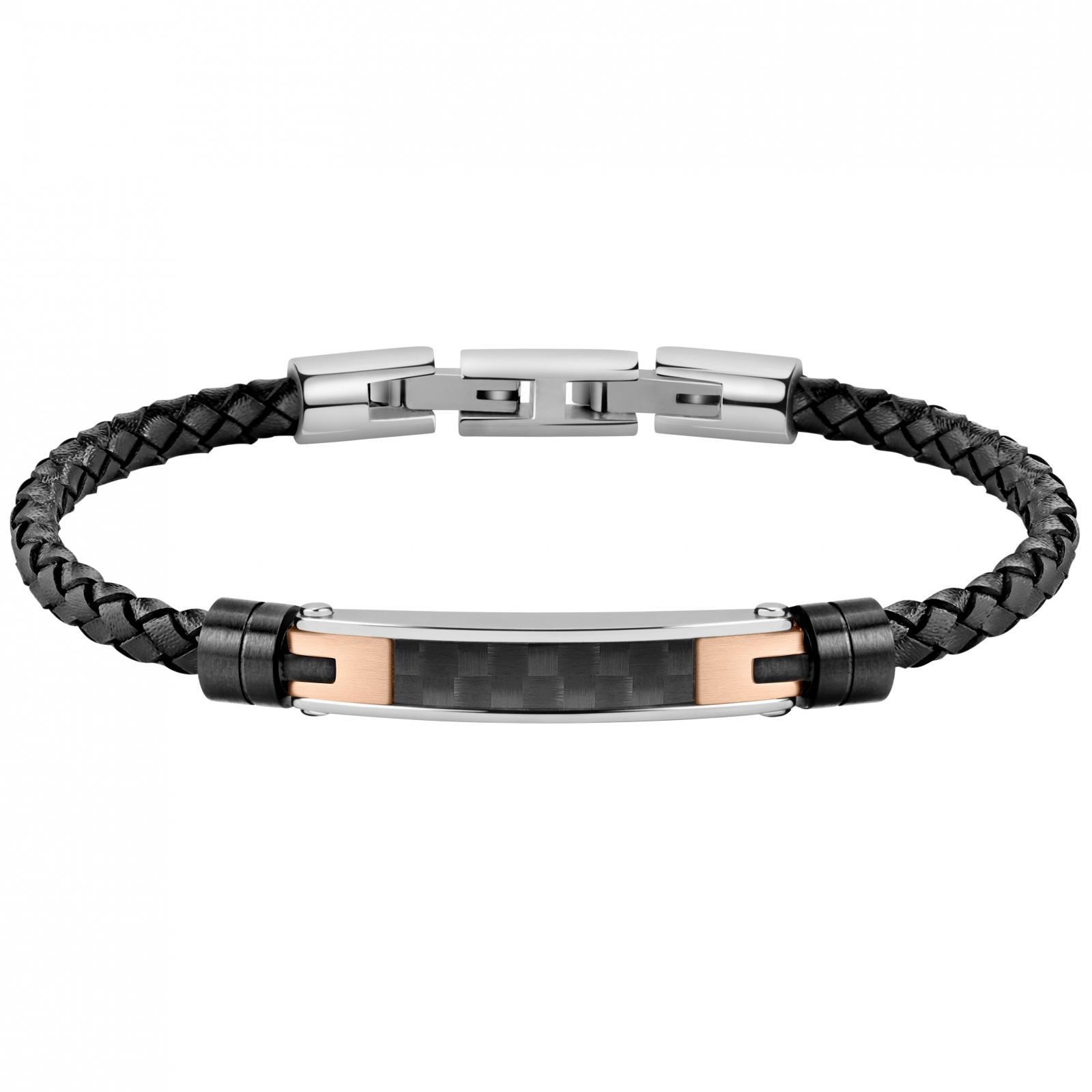 Bratara Morellato SQH22, Argintiu, Negru, Rose gold