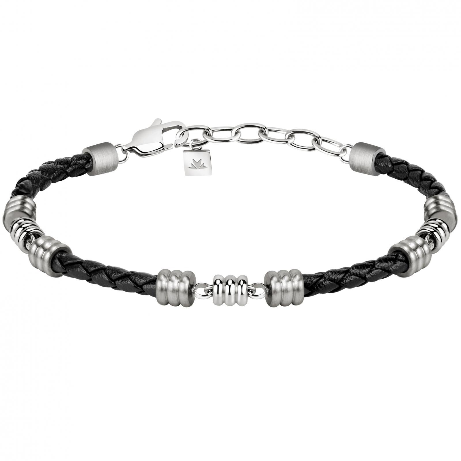 Bratara Morellato SKR55, Argintiu, Negru