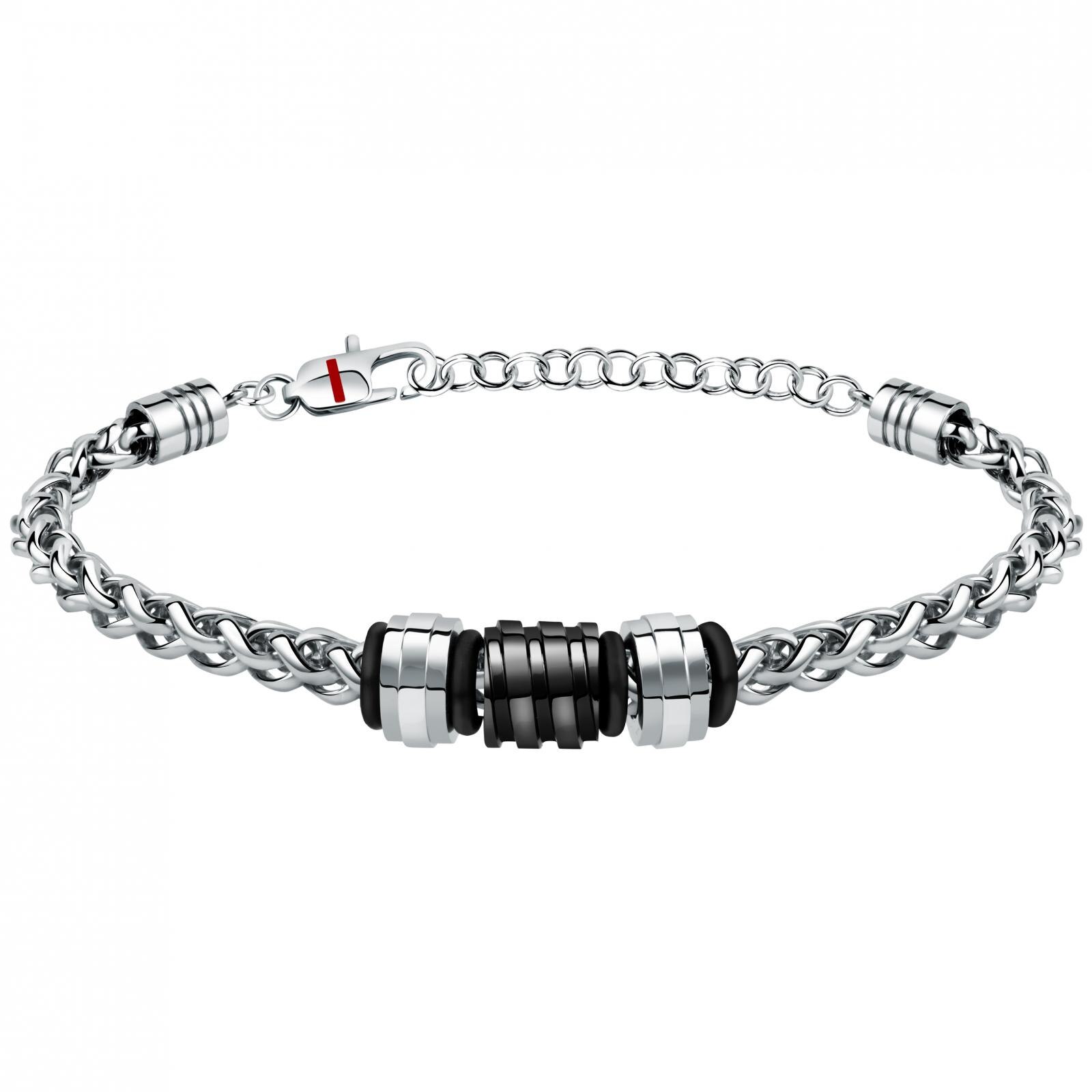 Bratara Sector SAFR15, Argintiu, Negru