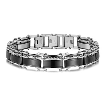 Bratara neagra, Santa Barbara Polo, pentru barbati, din otel inoxidabil, SBJ.6.1042-1 Bratara neagra, Santa Barbara Polo, pentru barbati, din otel inoxidabil, SBJ.6.1042-1