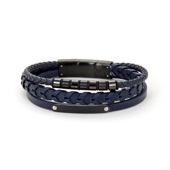 Bratara cafenia, Santa Barbara Polo, pentru barbati, din piele, SBJ.6.1060-3 Bratara cafenia, Santa Barbara Polo, pentru barbati, din piele, SBJ.6.1060-3