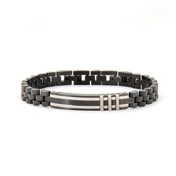 Bratara neagra, Santa Barbara Polo, pentru barbati, din otel inoxidabil, SBJ.6.1045-3 Bratara neagra, Santa Barbara Polo, pentru barbati, din otel inoxidabil, SBJ.6.1045-3