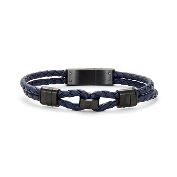 Bratara bleumarin, Santa Barbara Polo, pentru barbati, din piele, SBJ.6.1055-3 Bratara bleumarin, Santa Barbara Polo, pentru barbati, din piele, SBJ.6.1055-3