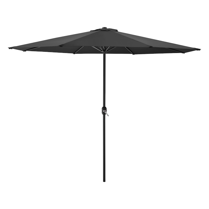 [casa.pro]® Kerti napernyő Sonn 300 x 230 cm napellenző vízlepergető poliészter/acél fekete