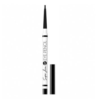 Creion de ochi Eveline Cosmetics, Super Slim, 01 Black , 3 g Creion de ochi Eveline Cosmetics, Super Slim, 01 Black , 3 g