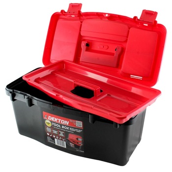 Organizator pentru scule Dekton, 19 inch, 26 x 49 x 25 cm, negru/rosu, DT50109 Organizator pentru scule Dekton, 19 inch, 26 x 49 x 25 cm, negru/rosu, DT50109