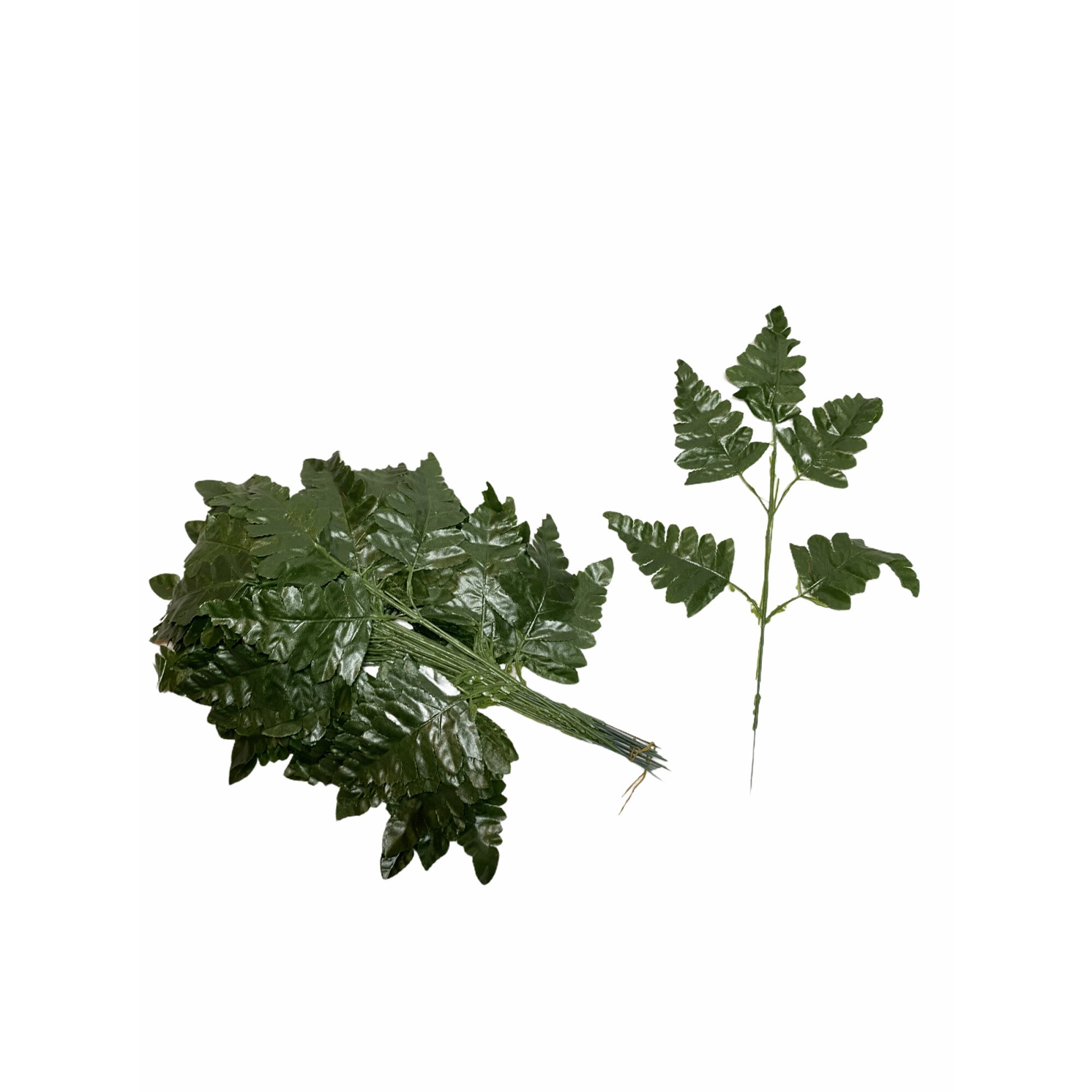 Set 20 frunze decorative Atelier, Verde Inchis, 35cm