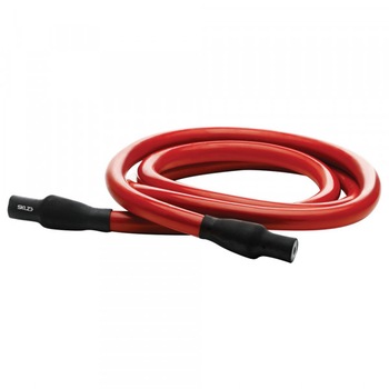 Cablu elastic antrenament SKLZ, Rezistenta 45 Kg, 1.5 m, Rosu Cablu elastic antrenament SKLZ, Rezistenta 45 Kg, 1.5 m, Rosu