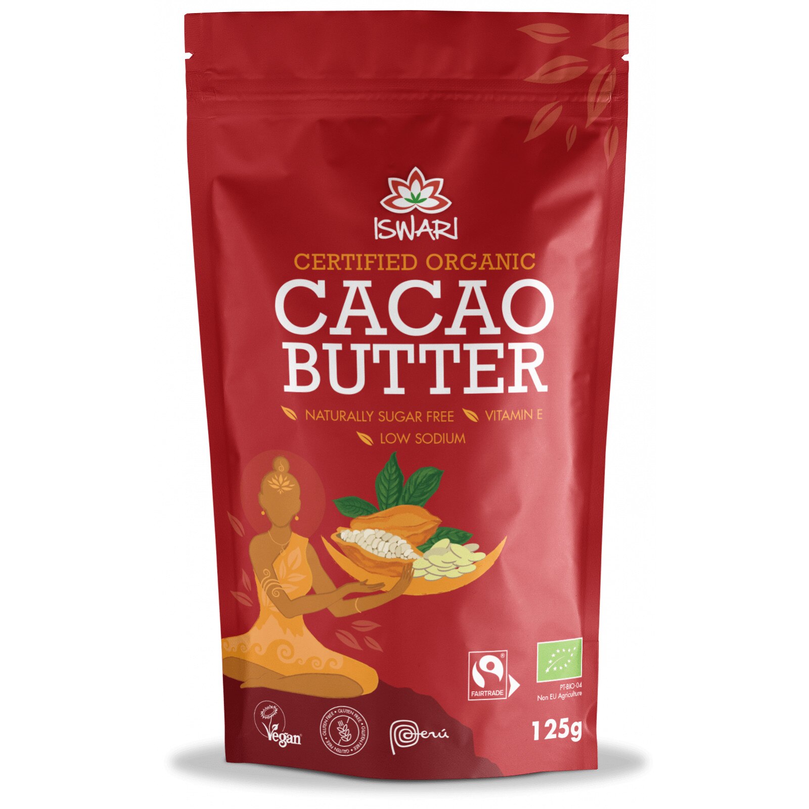 Unt de cacao bio si fairtrade Iswari, 125 g