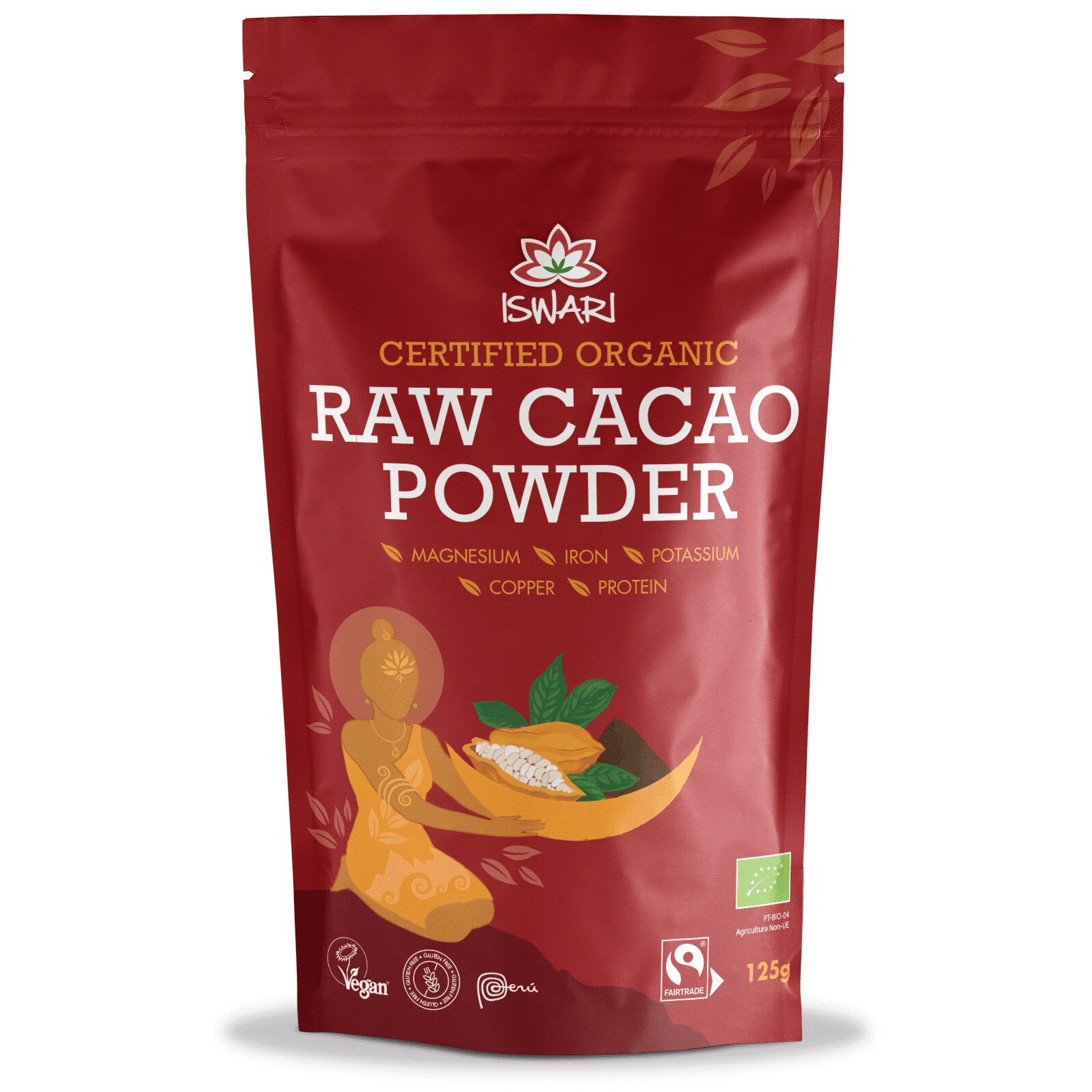 Pulbere de cacao bio si fairtrade Iswari