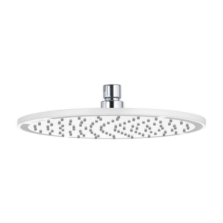 Cap dus Kludi A-QA 6432591-00, Rotund, Alb/Crom, 250 mm