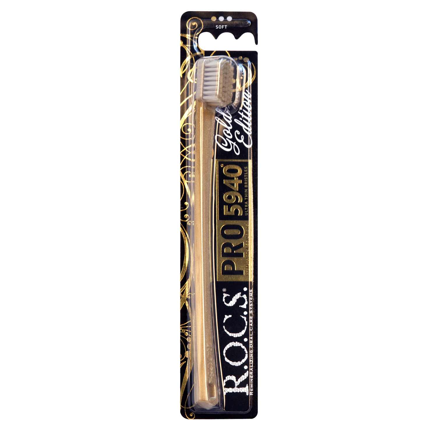 Periuta dinti R.O.C.S. pentru adulti PRO GOLD Edition, soft