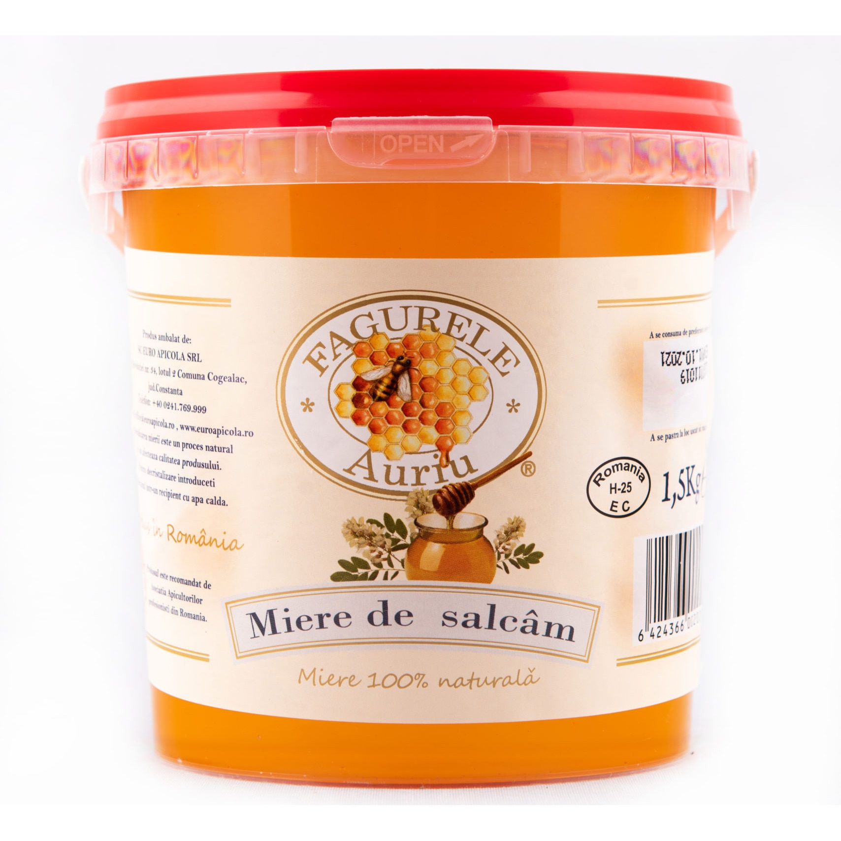 Miere salcam Fagurele Auriu 1500g