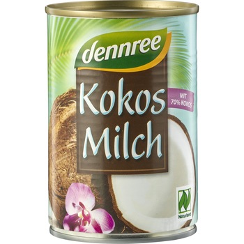 Lapte de cocos bio 400ml Dennree Lapte de cocos bio 400ml Dennree