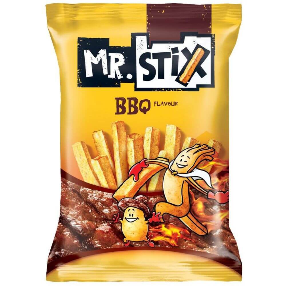 Snacksuri Mr. Stix BBQ, 18 g, Aroma de Barbeque