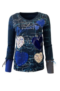 Bluza, Desigual 59T24N0 Marta, Albastru, 34 Bluza, Desigual 59T24N0 Marta, Albastru, 34