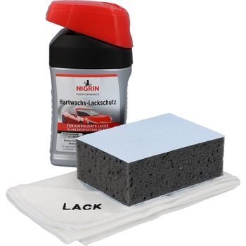 Set pentru lustruit si protectie vopsea cu ceara, Nigrin Performance, 300 ml Set pentru lustruit si protectie vopsea cu ceara, Nigrin Performance, 300 ml