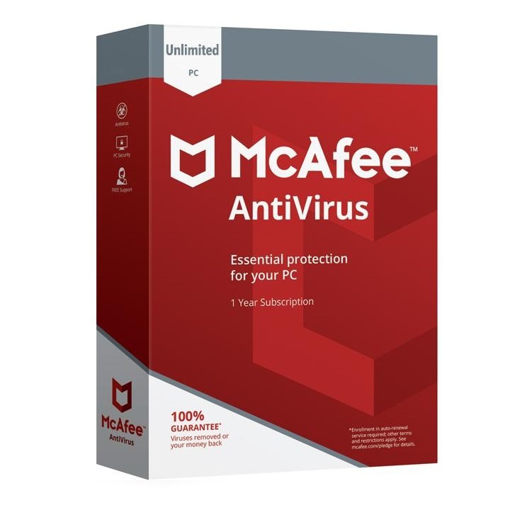 McAfee Antivirus 2020 - Unlimited Device (10 Device) 1 year