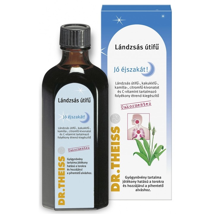 Dr.Theiss Lándzsás útifű Jó Éjszakát szirup 100 ml