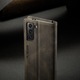 Калъф, Съвместим с Samsung Galaxy S21 Plus, CaseMe Retro, Магнитно закопчаване, RFID защита, Coffee