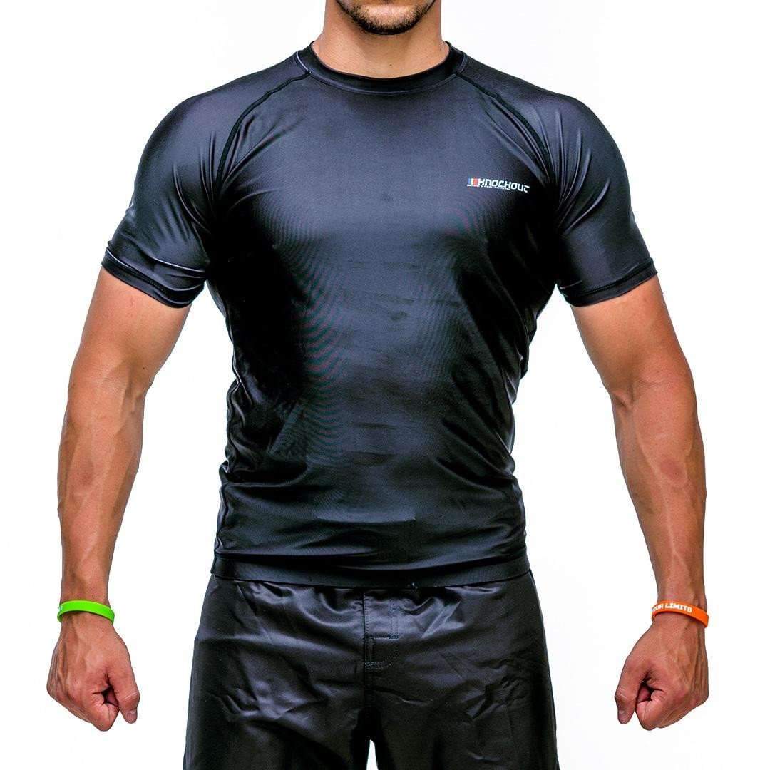 Tricou compresie Knockout Negru 2.0, Negru